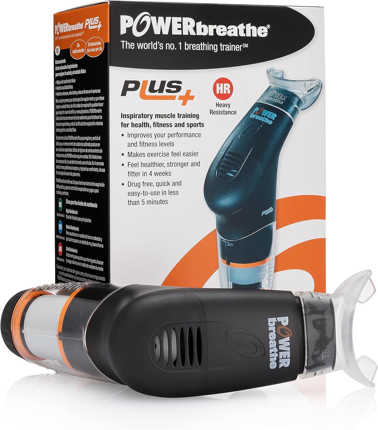 POWERbreathe - Breathing Exercise Device, Breathing Trainer and Therapy Tool to Strengthen Breathing Muscles and Help Lung Capacity