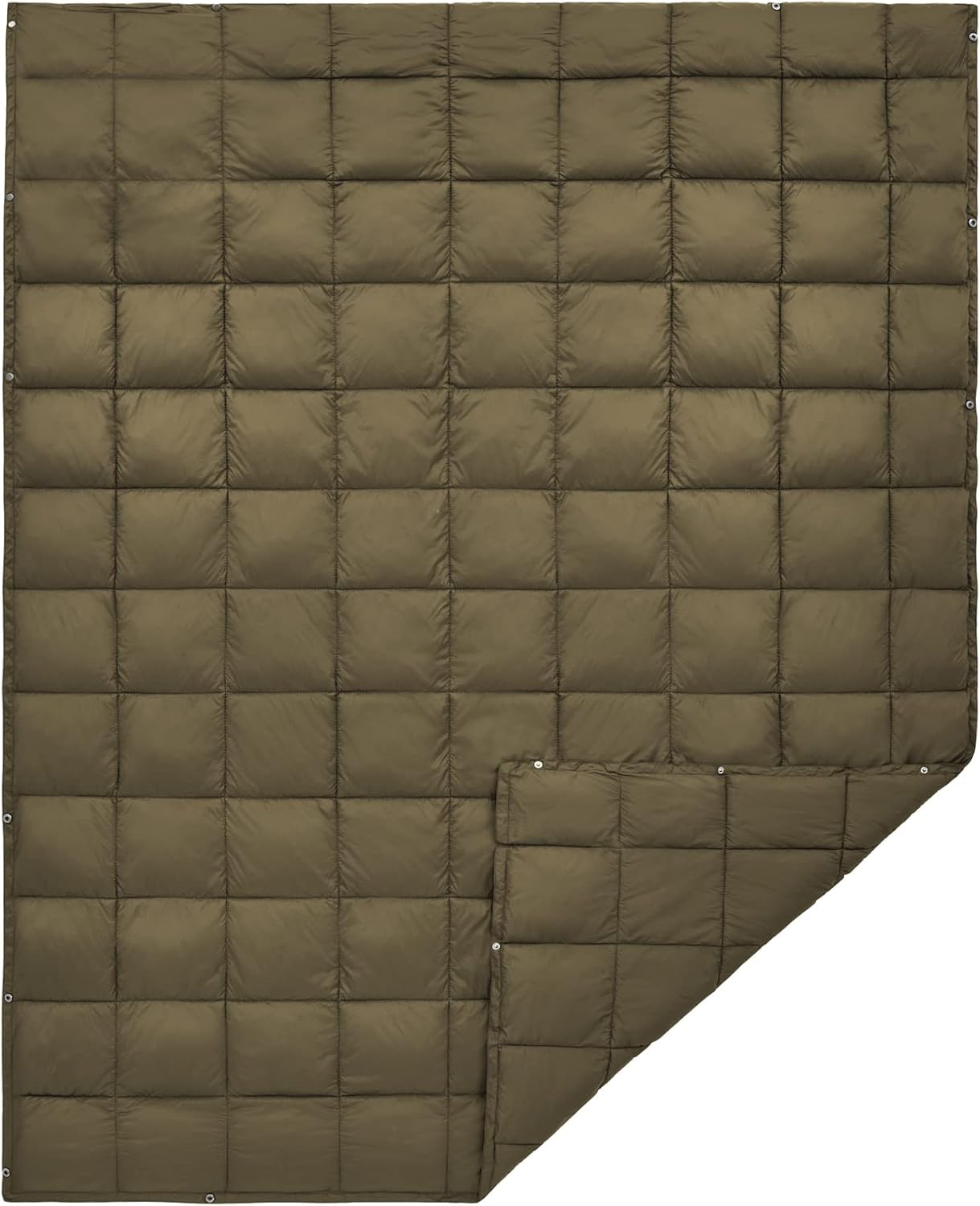 KingCamp Black Packable Lightweight Travel Down Alternative Warm Camping Blanket, Compact Outdoor Waterproof Insulated Blanket for Airplane, Hiking