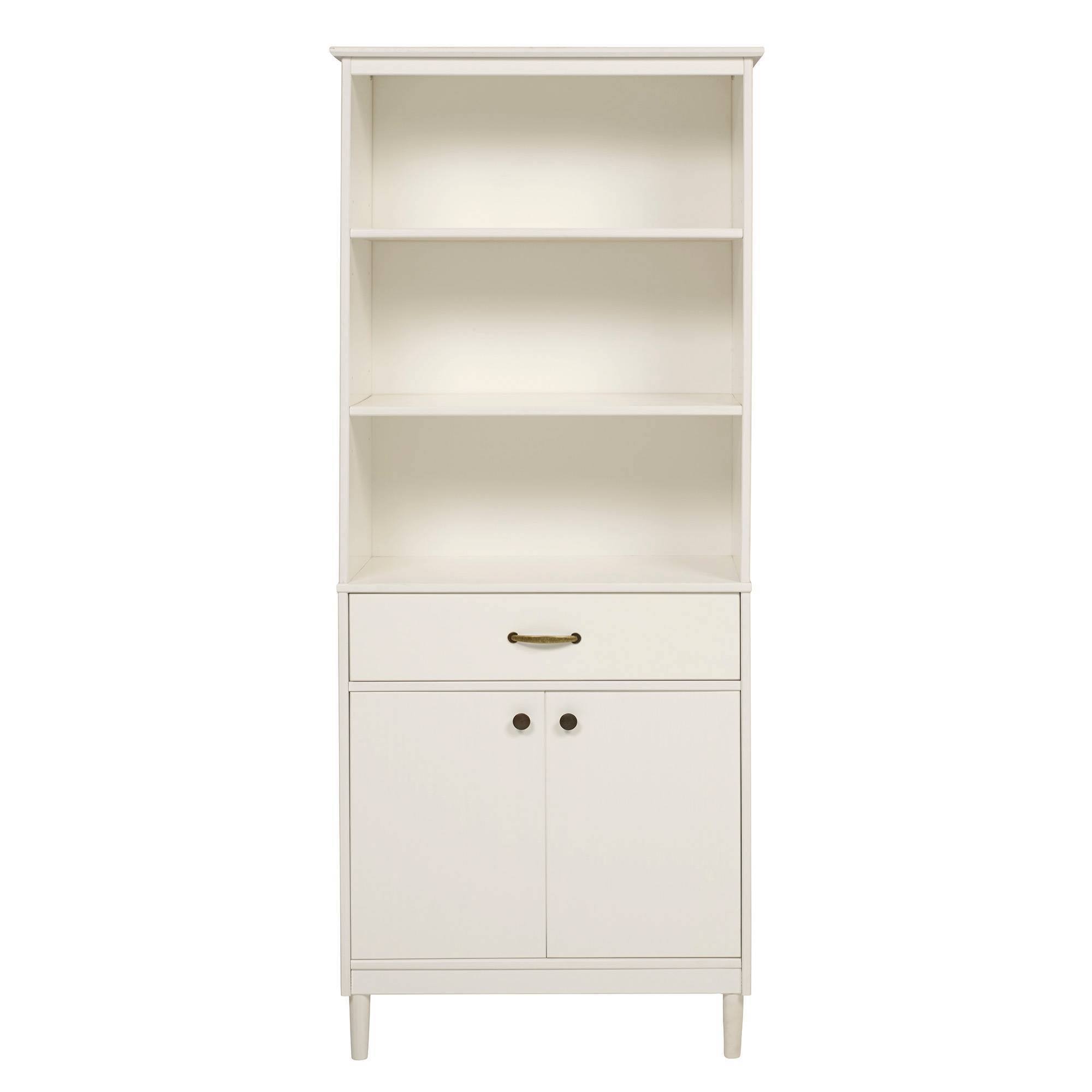 70x22 Murray High Rise Solid Wood Storage Hutch White - Saracina Home