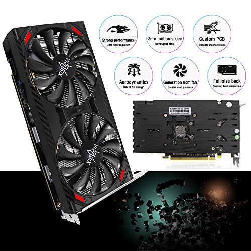 RX 5500 XT 8gb GDDR6 Graphics Card,128 Bit, 2XDP, HDMI, PCI Express 4.0X8, 8pin with Fan Intelligent System