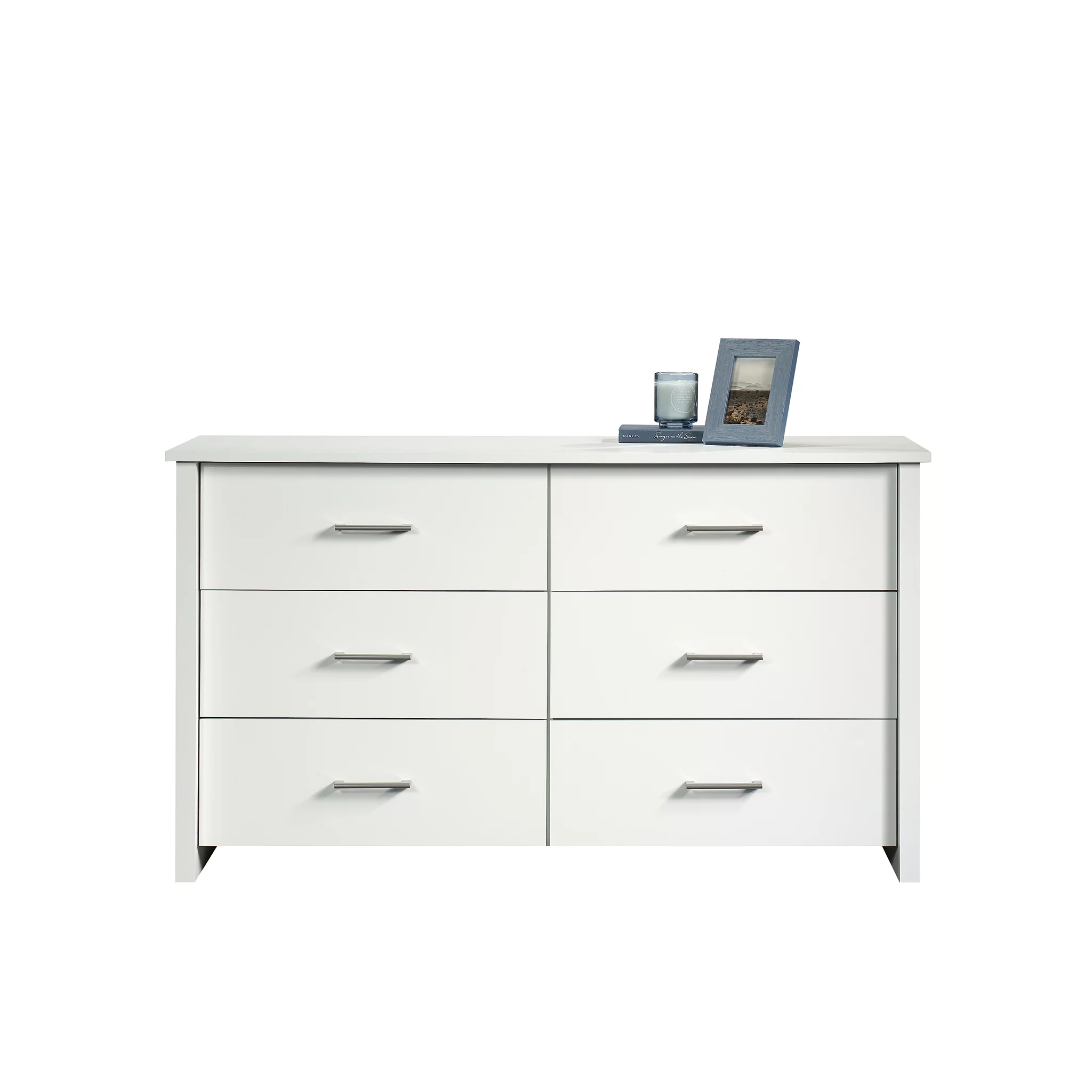 Mainstays Hillside 6-Drawer Dresser, Soft White Finish - Radiant Selections