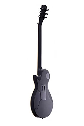 IYV 6 String IYV-ILP-400FR Solid Body wilth Floyld Rose Tremelo Electric Guitar, Satin Black, Right, (ILP-400FR)