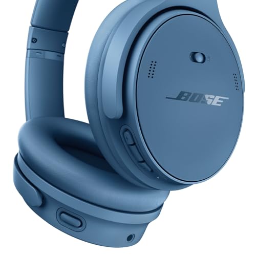 Bose QuietComfort Bluetooth Headphones, Wireless Headphones with Active Over Ear Noise Cancelling and Mic, Deep Bass, Up to 24 Hours of Playtime