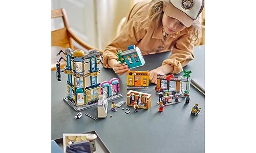 LEGO Creator Main Street 31141 Building Toy Set, 3 in 1 Features a Toy City Art Deco Building, Market Street Hotel, Caf&eacute