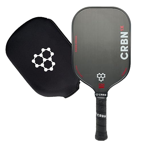 CRBN X Series Power Pickleball Paddle - Carbon Fiber Pickleball Paddle with Foam Injected Edges for Expanded Sweet Spot