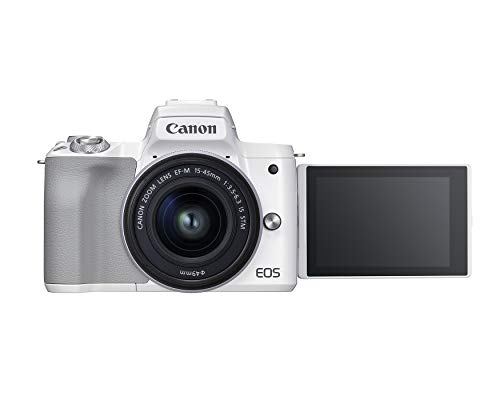 Canon EOS M50 Mark II + EF-M 15-45mm is STM Kit Black (Renewed)