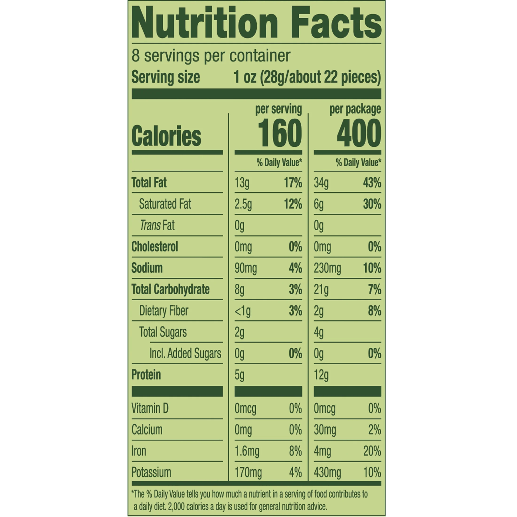 Emerald Nuts, Whole Cashews Roasted & Salted, 8 CT Box, 20 oz (Pack of 6)