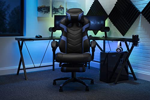 RESPAWN 110 Pro Gaming Chair - Gaming Chair with Footrest, Reclining Gaming Chair, Video Gaming Computer Desk Chair, Adjustable Desk Chair