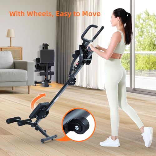 Sportneer Rower Machine for Home Foldable Hydraulic Rowing Machine with 12-Level Resistance