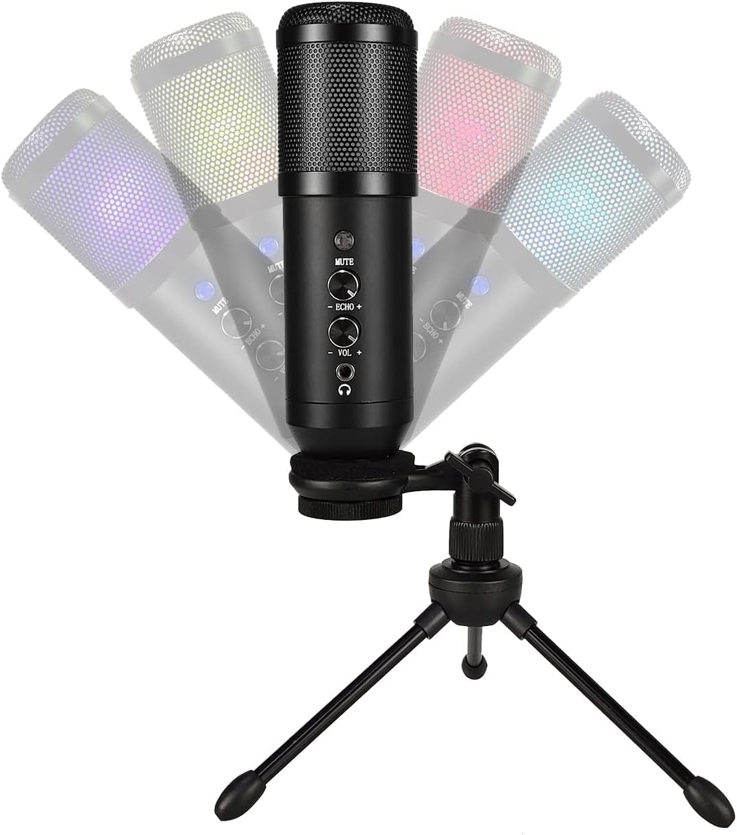 USB Microphone for PC, Censreal Gaming Microphone with Noise-Canceling for Streaming