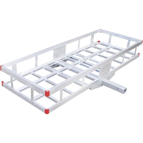 Ultra-Tow Aluminum Hitch Cargo Carrier - 500-Lb. Capacity, Silver, 60in. x 22.5in. x 8in.H
