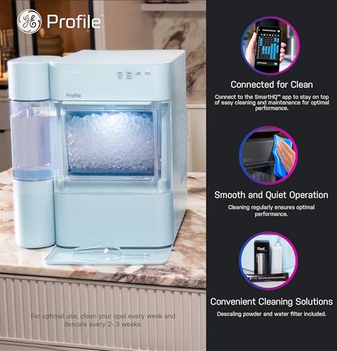 GE Profile Opal 2.0 XL with 1 Gallon Tank, Chewable Crunchable Countertop Nugget Ice Maker, Scoop included, 38 lbs in 24 hours
