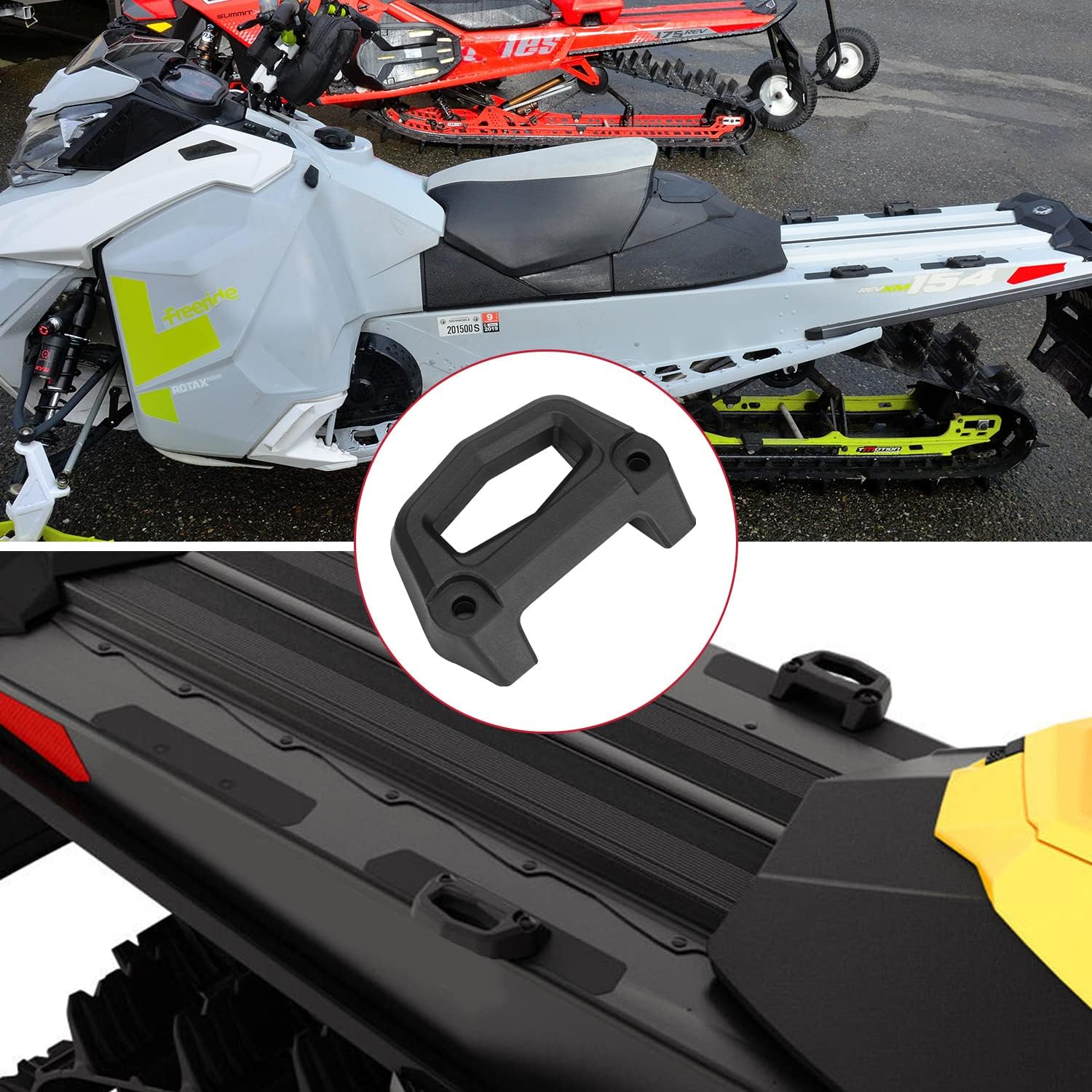 HAKA TOUGH LinQ Cargo Base Kit Brackets with Hardware for Ski-Doo, Sea-Doo ,Can Am LinQ Adapter Accessories,Replace OEM # 860201806 (Pair)
