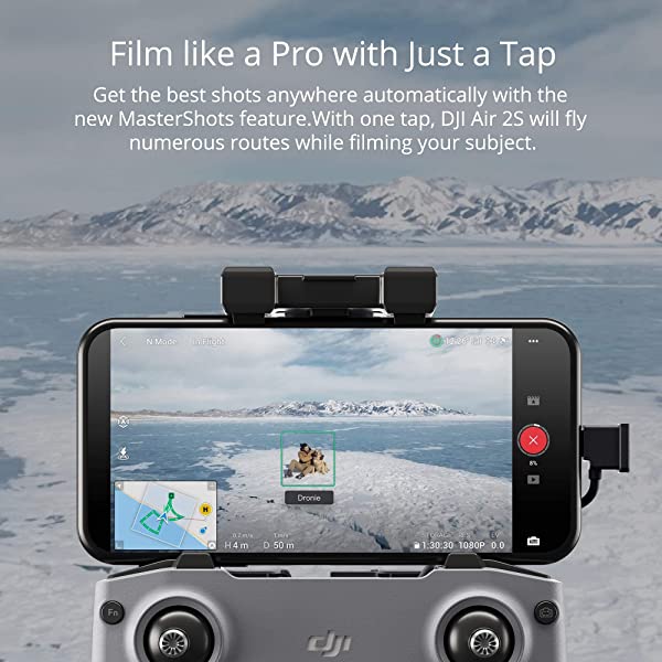 DJI Air 2S - Drone Quadcopter UAV with 3-Axis Gimbal Camera, 5.4K Video, 1-Inch CMOS Sensor, 4 Directions of Obstacle Sensing, 31-Min Flight Time