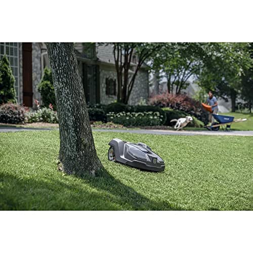 Husqvarna 410iQ Automower Robotic Mower, 0.5 Acre Mowing Capacity, Wire Free Robot Lawn Mower with Charging Station