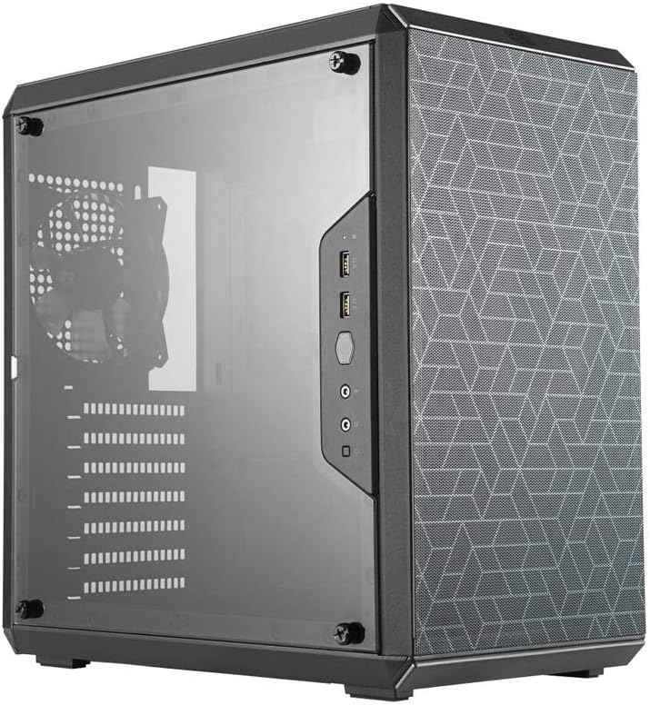 Cooler Master MasterBox Q300L Micro-ATX Tower with Magnetic Design Dust Filter, Transparent Acrylic Side Panel