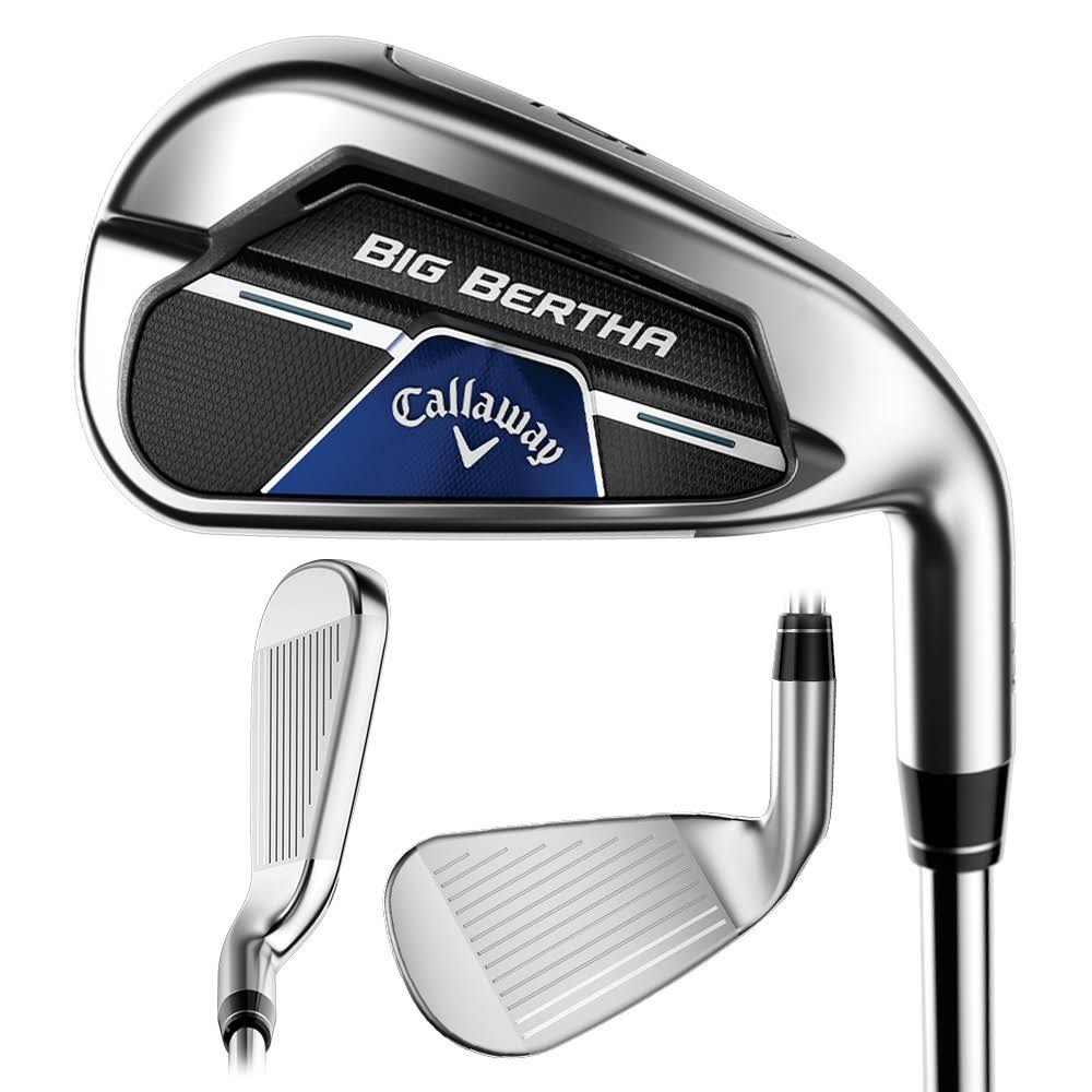 Callaway Big Bertha B21 Iron Set 2020 Right 6-PW, SW KBS Max CT80 Steel Stiff