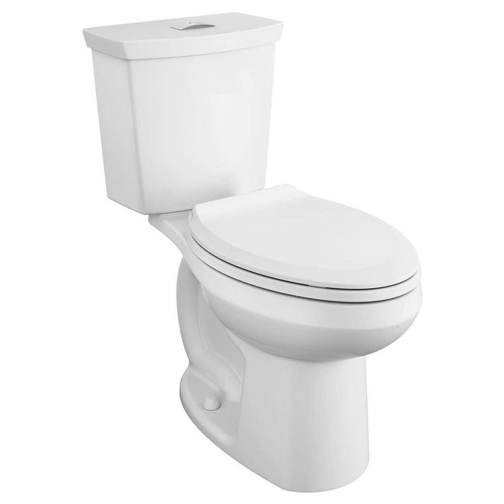 American Standard Cadet 3 Tall Height 2-Piece 1.0/ 1.6 GPF Dual Flush Elongated Toilet in White, Seat Included