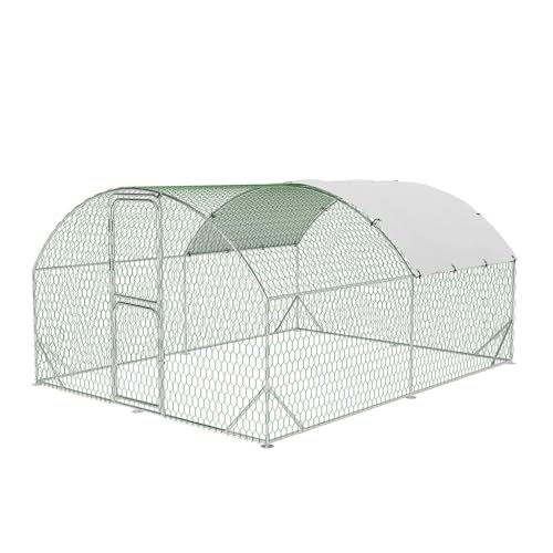 Large Metal Chicken Coop, Walk-in Poultry Cage