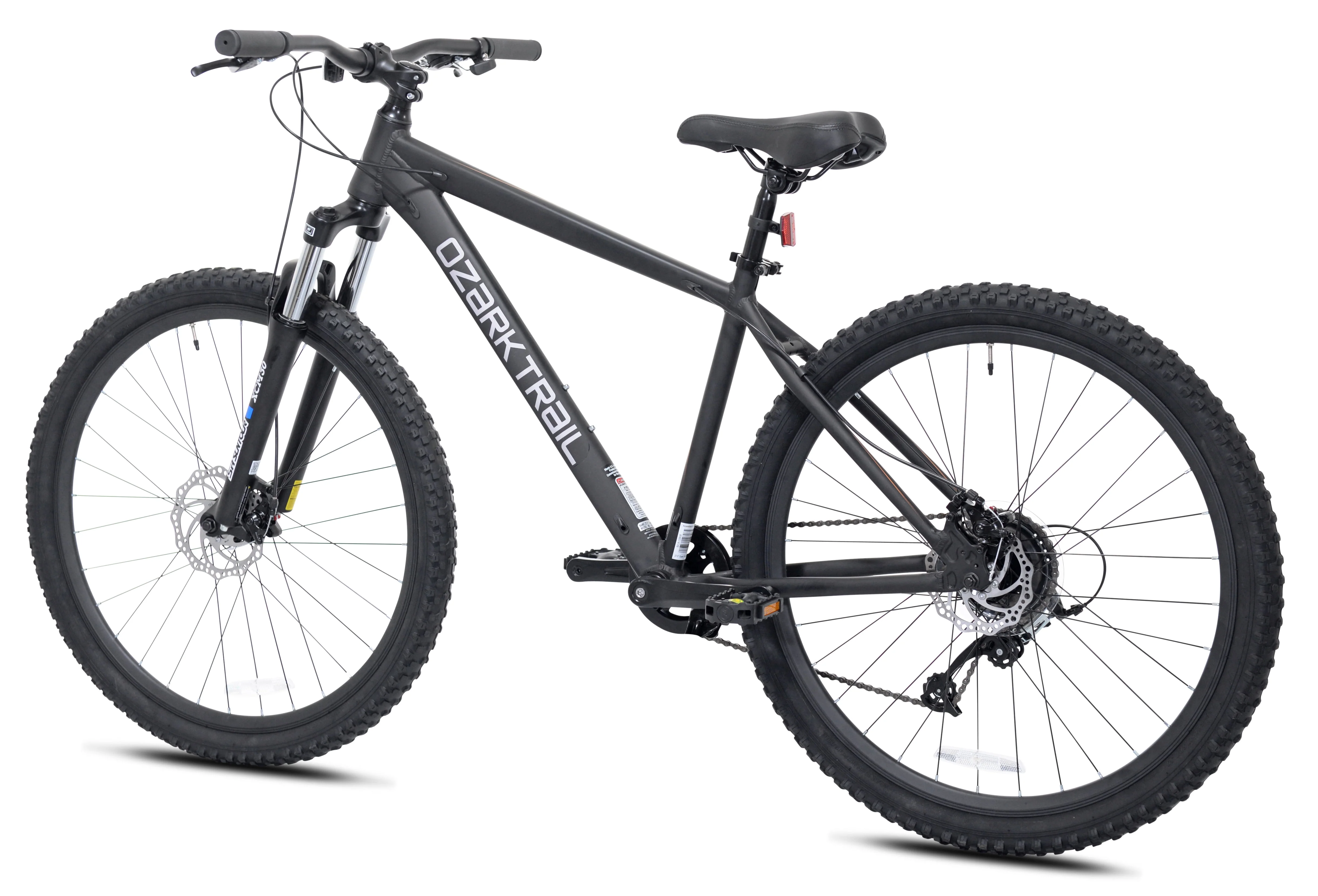 Ozark Trail 27.5 Vibe Mountain Bike, Medium Frame, Black, Adult, Unisex