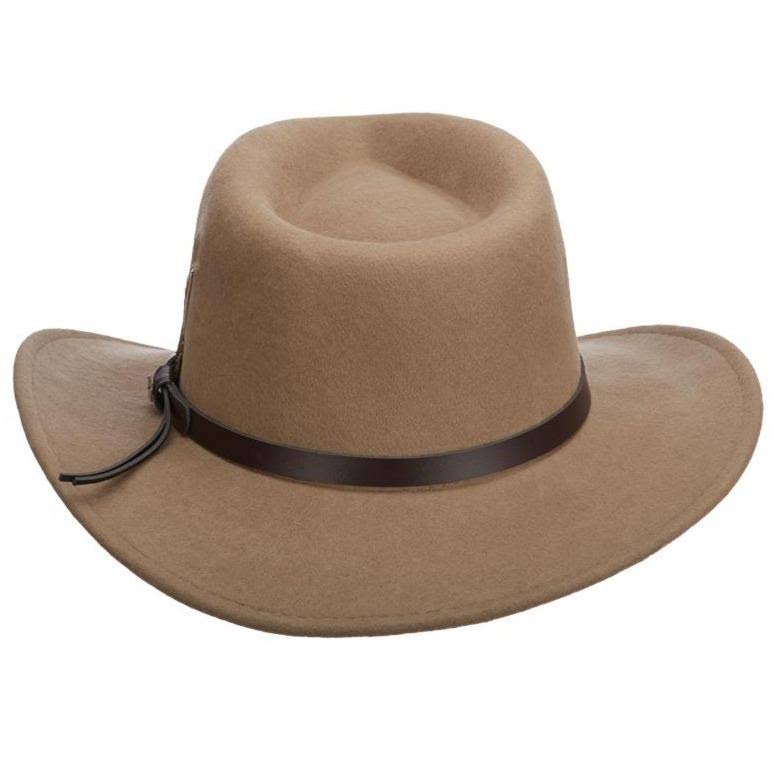 Scala Classico Men&s Crushable Felt Outback, Putty, Large