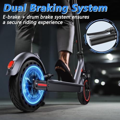 Electric Scooter for Adults, 8.5"/10" Tires, 19/22Mph, 350W/500W Motor, 21-28 Miles Range, Folding E-Scooter with Dual Suspension,APP(V1/SPRO/MAX/PRO)