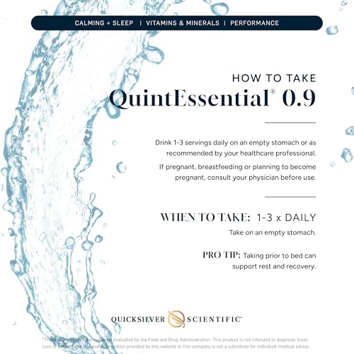 Quicksilver Scientific Quintessential 3.3 Sachets - Hypertonic Solution - Filtered Sea Water Hydration Packets and Quintessential 0.9 Sachets
