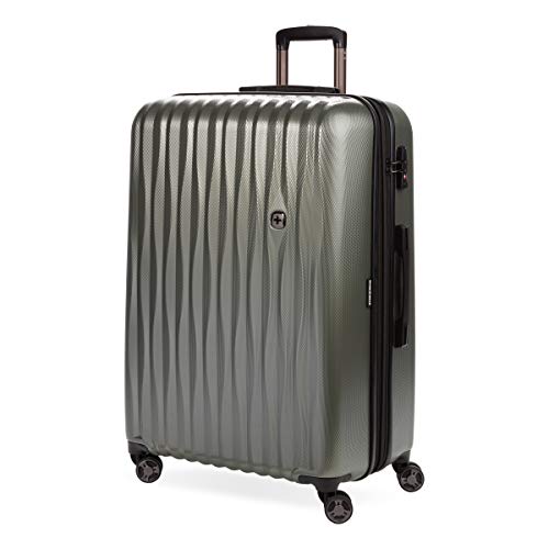 SwissGear 7272 Energie Expandable Hardside Luggage with Spinner Wheels and TSA Lock, Gunmetal, Carry-On 19-Inch