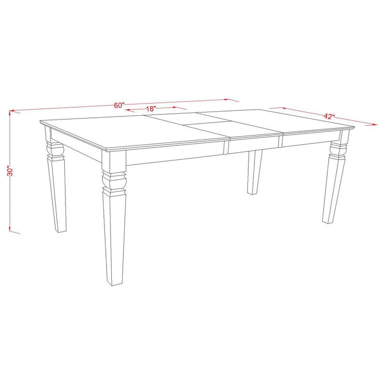 East West Furniture Weston 5-piece Wood Dining Set with Linen Seat in Cherry