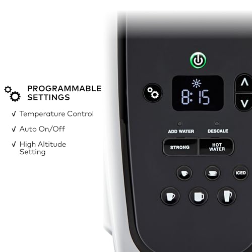Keurig K-Elite Single Serve K-Cup Pod Coffee Maker, with Strength and Temperature Control, Iced Coffee Capability, 8 to 12oz Brew Size, Programmable