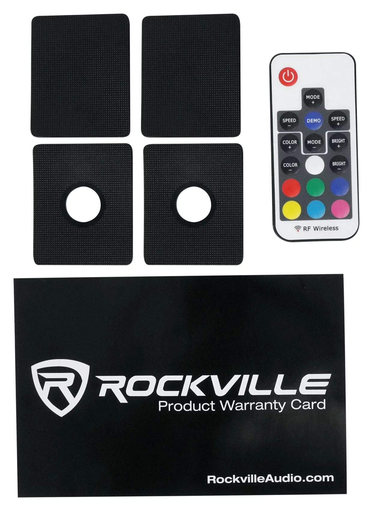 (4) Rockville 6.5" LED Black Tower Speakers+Hifonics Amp+Bluetooth RZR/ATV/UTV