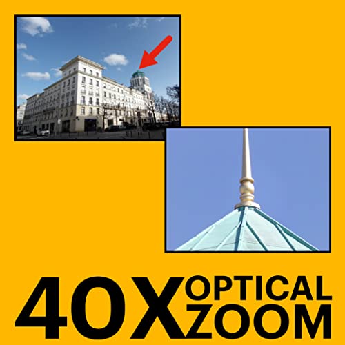 KODAK PIXPRO AZ405-BK 20MP Digital Camera 40X Optical Zoom 24mm Wide Angle Lens Optical Image Stabilization 1080P Full HD Video 3" LCD Vlogging