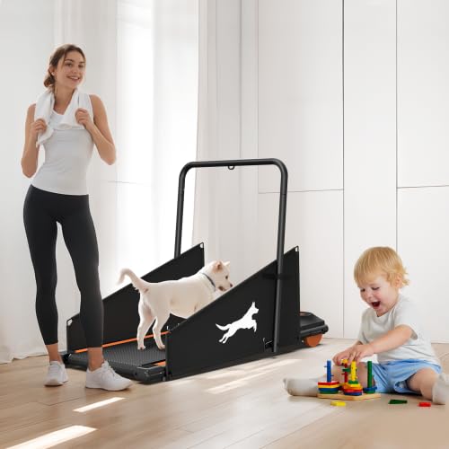 Dog Treadmill for Small/Medium Pets - Quiet Smart Pacer Treadmill, Indoor Fitness Machine with LED Display, 220LBS Capacity