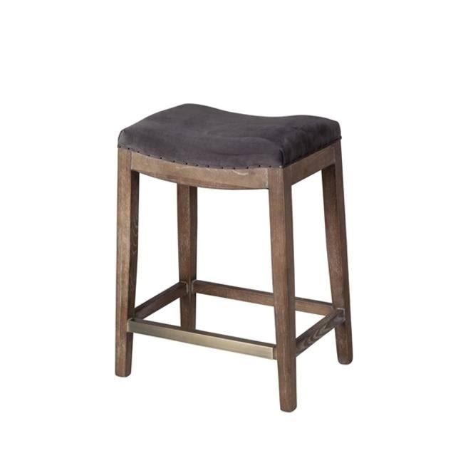 HCD Saddle Wood Stool - N/A - Green