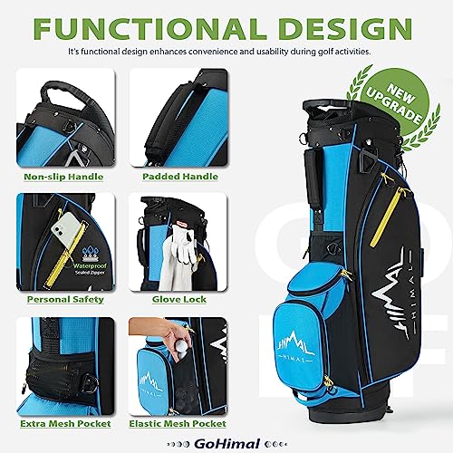 14-Way Golf Stand Bag, Golf Bag with Stand - Lightweight Durable Club Bag for Men & Women