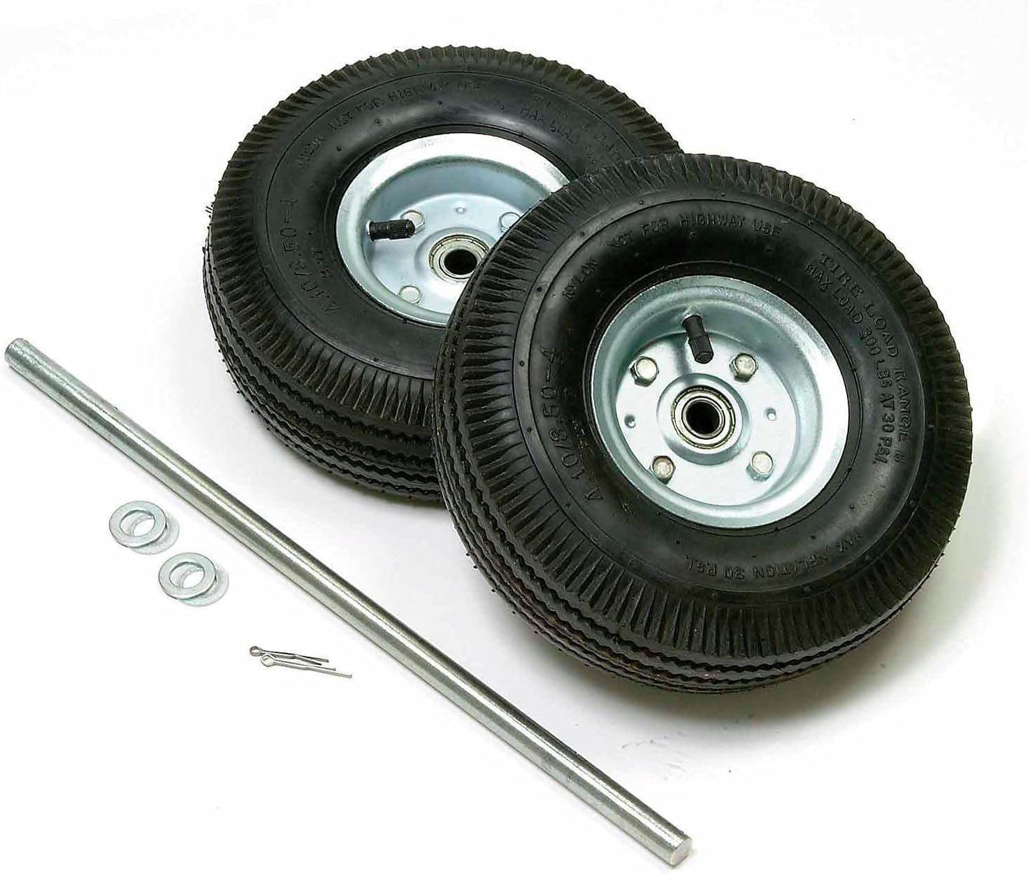 Replacement Pneumatic 10" Hand Truck Wheel Kit