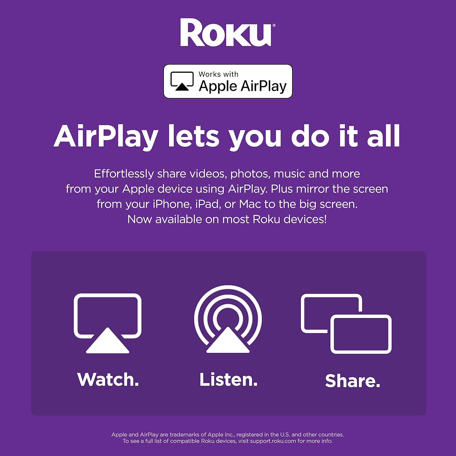 Roku Streaming Stick 4K+ (2021) Streaming Device 4K/HDR/Dolby Vision with Roku Voice Remote Pro, Black