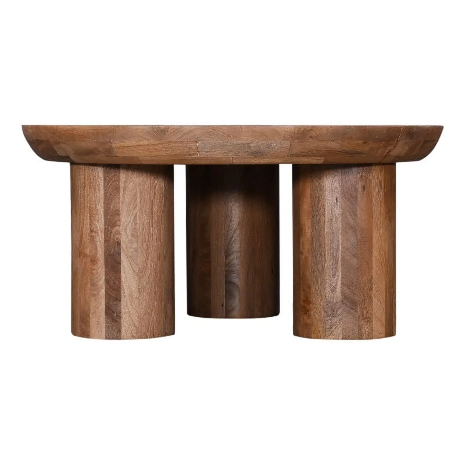 Blair Natural Mango Wood Round Cocktail Table