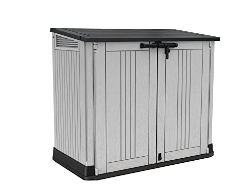 Keter Store-It-Out Prime 4.3 x 3.7 ft. Outdoor Resin Storage Shed with Easy Lift Hinges, Perfect for Yard Tools, Pool Floats and Garden Accessories