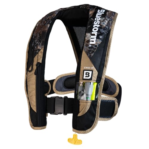 BLUESTORM Atmos 40 Automatic/Manual Inflatable PFD Life Jacket for Adults | US Coast Guard (USCG) Approved Life Vest
