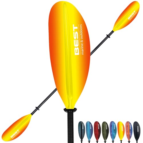 Best Marine and Outdoors Kayak Paddle, Carbon Fiber Shaft & Fiberglass Reinforced Polypropylene Blades, 220cm, 234cm, 250cm