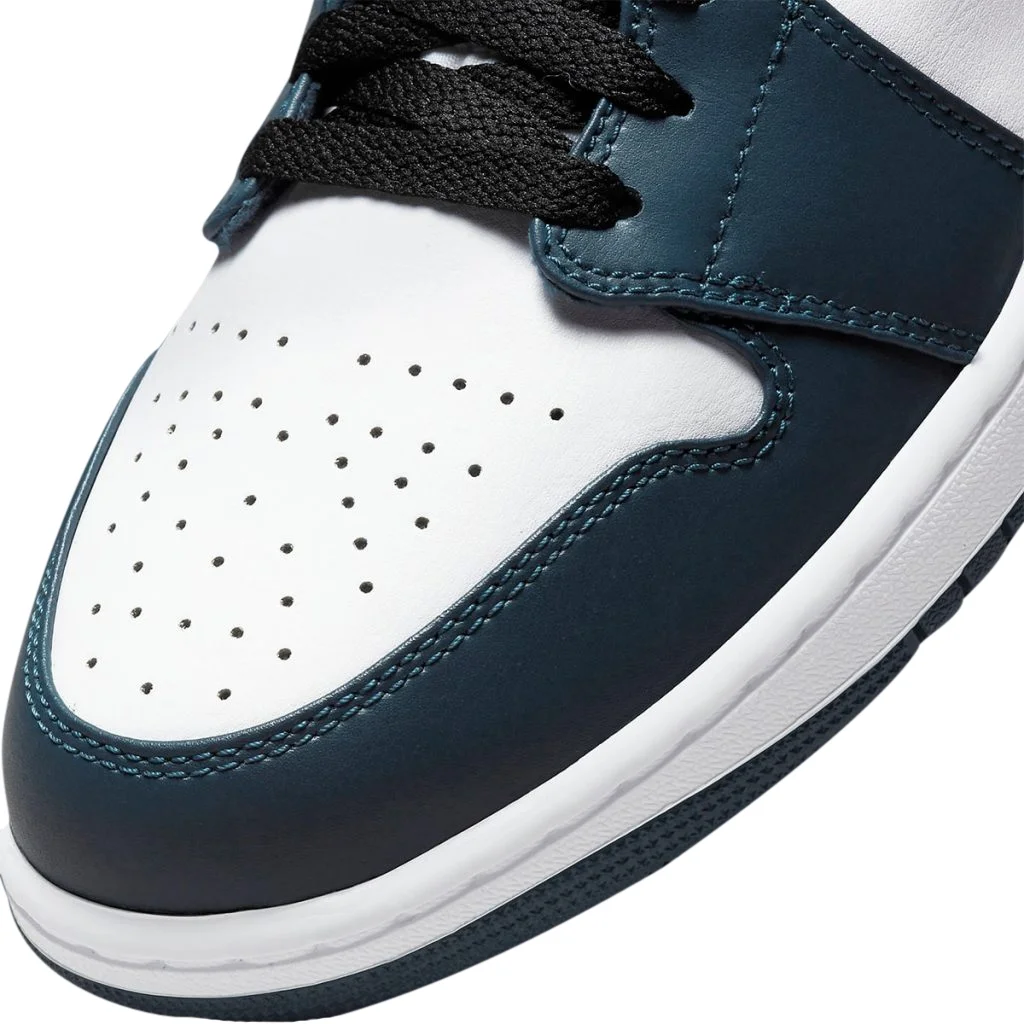 Men's Jordan 1 Mid Armory Navy/White-Black (554724 411) - 7.5 - Curated Treasures Market