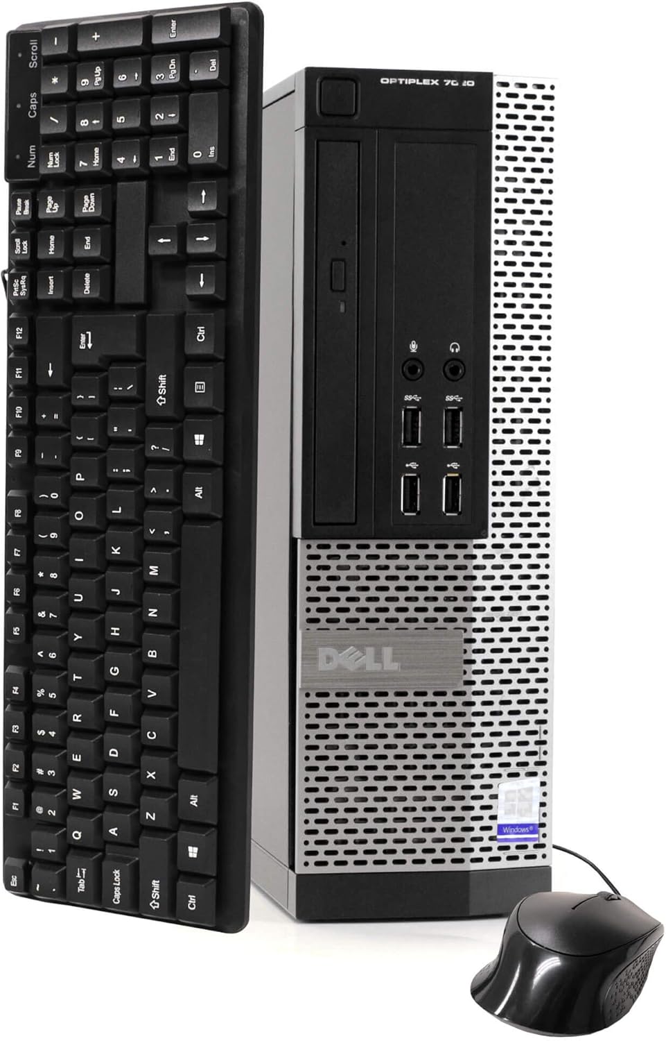 Dell OptiPlex 7020, 22 Inch LCD, Intel Quad Core i5 3.3GHz, 8GB RAM, 500GB HDD, DVD, Windows 10 Pro (Renewed)