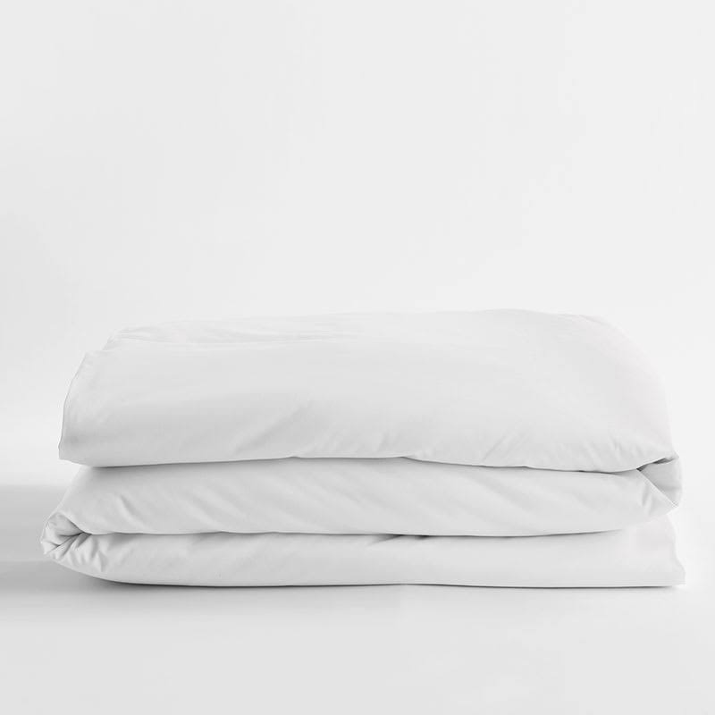 The Company Store Legends Hotel Pink Sand Solid Oversized Queen Egyptian Cotton Sateen Duvet Cover
