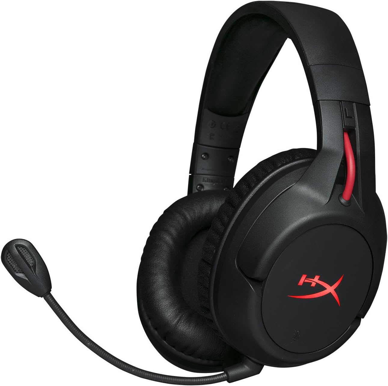 HyperX Cloud Flight - Wireless Gaming Headset, Battery Lasts Up to 30 hours of Use, Detachable Noise Cancelling Microphone, Red LED Light, Bass