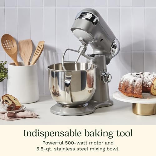 Cuisinart SMD-50BC Precision Pro 5.5-Quart Digital Stand Mixer With 12-Speeds, 3 Preprogrammed Food Prep Settings, Mixing Bowl, Whisk