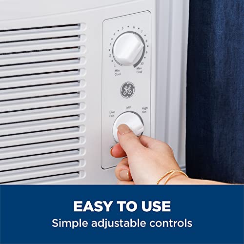 GE Window Air Conditioner Unit, 6,000 BTU for Small Rooms up to 250 sq ft. with Adjustable Fan and Cooling Settings