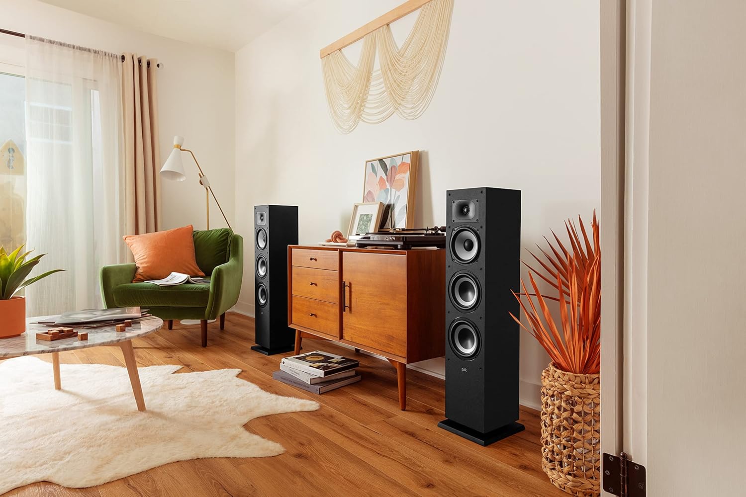 Polk Monitor XT60 Tower Speaker - Hi-Res Audio Certified, Dolby Atmos, DTS:X & Auro 3D Compatible, 1 Tweeter, 6.5 Dynamically Balanced Woofer