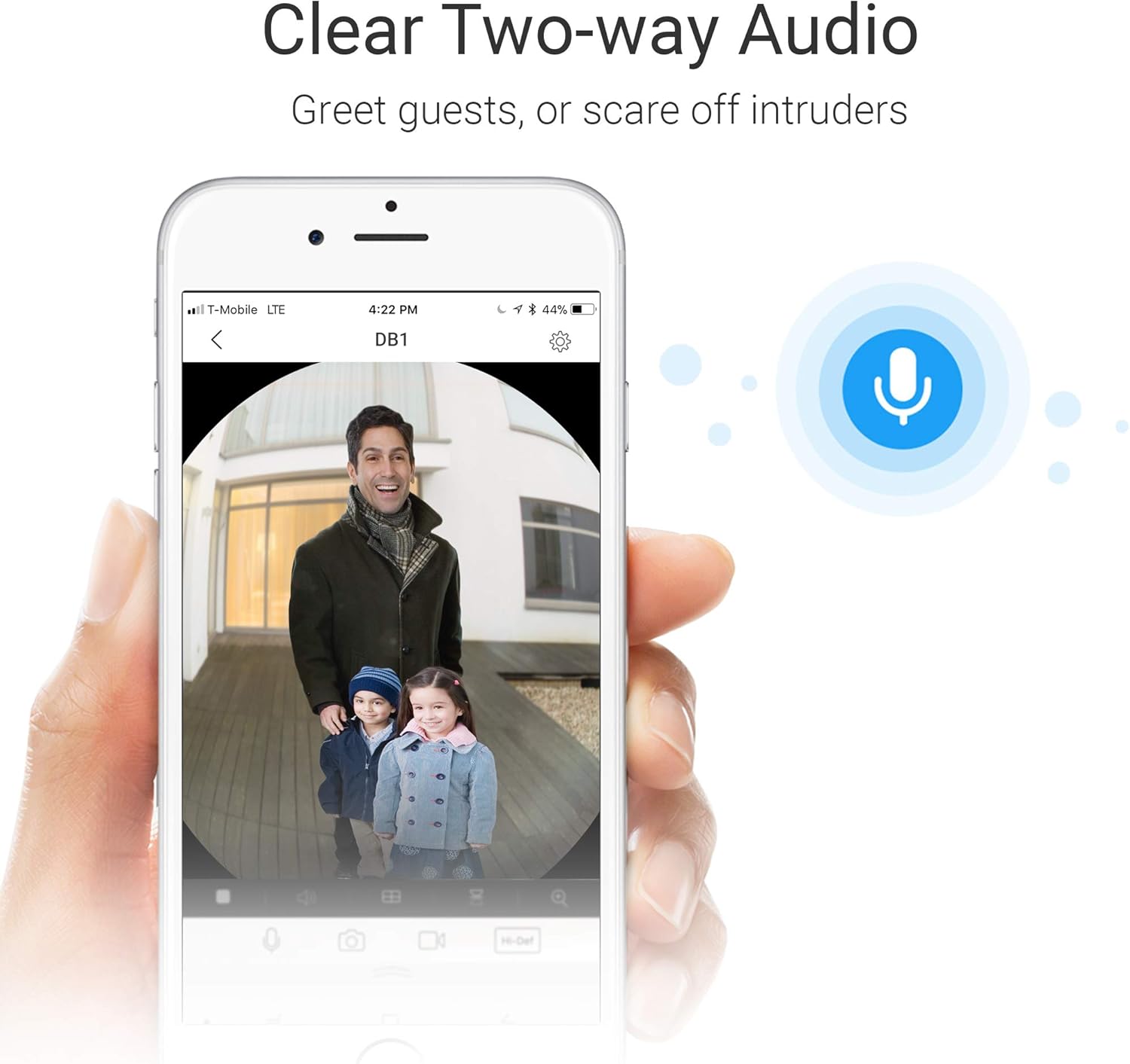 EZVIZ Doorbell Camera, Wired WiFi Video Doorbell, Night Vision, Two-Way Talk, PIR Motion Detection, Weather Proof