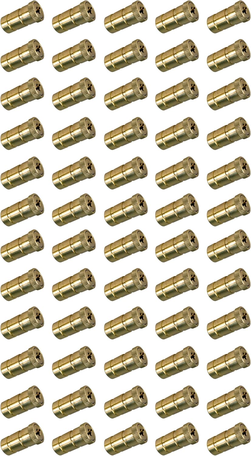 Poolzilla Pool Safety Cover Brass Anchors for Concrete and Pavers - 25 Pack - Universal Fit Pack of 2